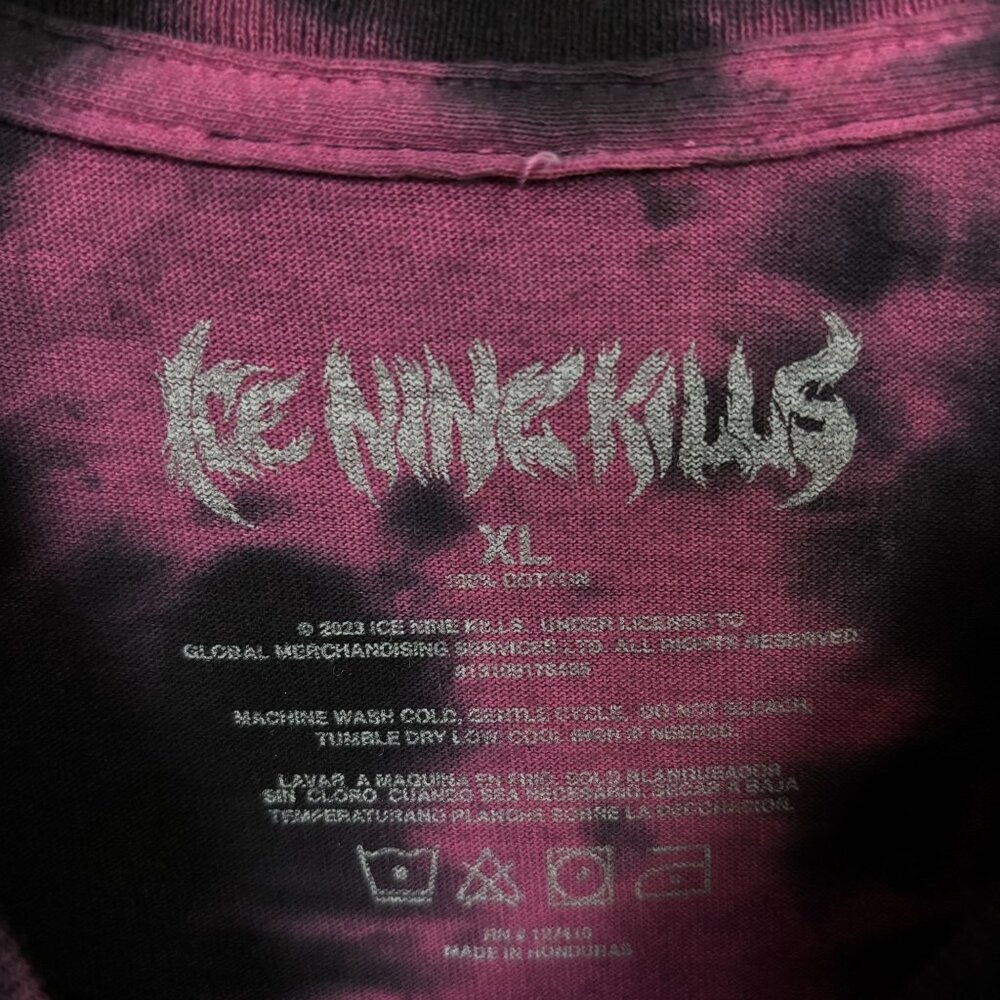 Ice Nine Kills "Welcome to Horrorwood" Tie Dye Metalcore T-Shirt Size XL - Picture 5 of 5